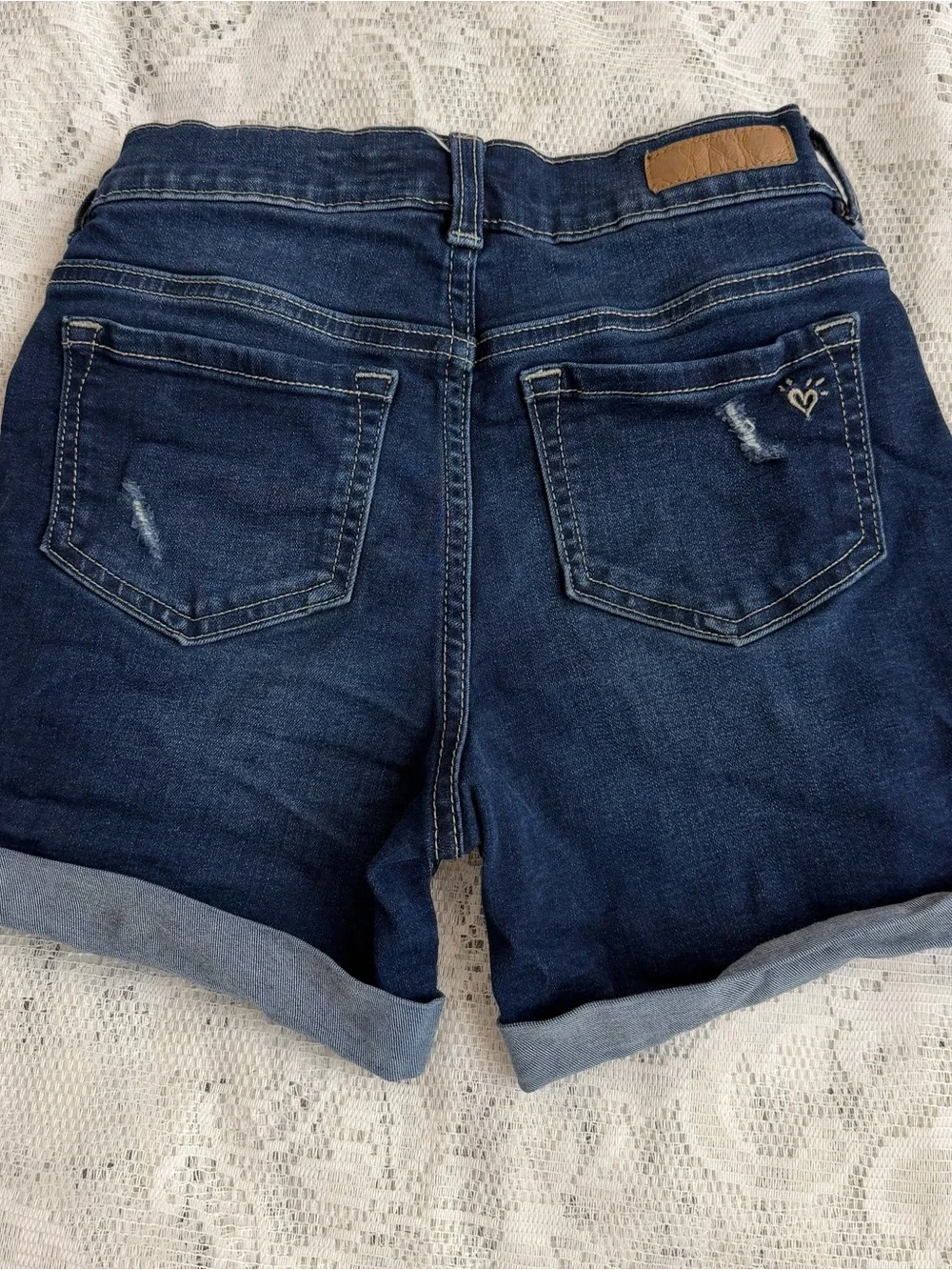 Justice Girls Size 12 Shorts Distressed Look